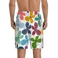 thumbnail image 3 of Bixox Men's Colorful Butterflies printed lightweight casual shorts, soft sleep shorts with pockets., 3 of 7