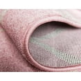 thumbnail image 5 of Unique Loom 3140872 9 x 12 ft. Rounded Trellis Frieze Rectangular Rug, Pink, 5 of 5