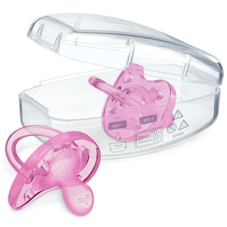 Chicco PhysioForma® Orthodontic One-Piece Silicone Pacifier, 2-Pack, 6-16m - Pink