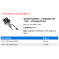 thumbnail image 2 of Ignition Distributor - Compatible with 1995 - 1997 Dodge B2500 1996, 2 of 2