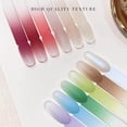 thumbnail image 4 of Solid Air Cushion Gel Nail Polish Palette Washable Frosted Texture Lacquer Dyeing Line Cover Blush for DIY Manicure & Pedicure, 12-Color Kit, 4 of 8