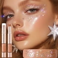 thumbnail image 3 of 2-in-1 Eyeshadow Stick, Gradient Pearl Earth Tones, Glitter Eyeshadow Contour & Eyebrow Highlighter Pen for Eye Make, Creamy Blendable Formula，Portable And Mixed (#02, 6.5ml), 3 of 6