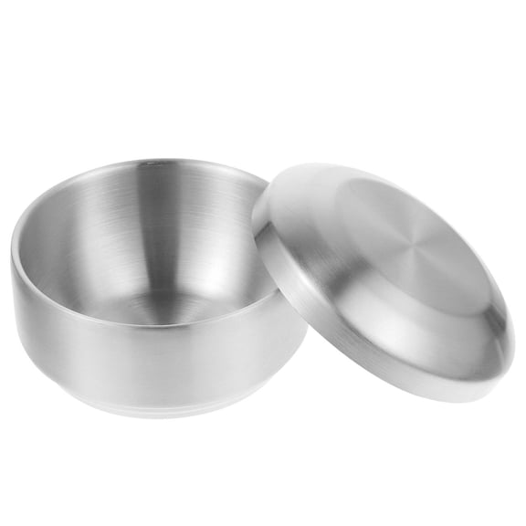 LOLIPPYY Stainless Steel Cereal Bowls Silver 1 Set
