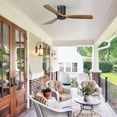 thumbnail image 5 of Ceiling Fan 52-Inch Ceiling Fan, Flush Mount, Remote Control, Wood Blades, Modern Indoor/Outdoor Fan for Bedroom, Patio, 5 of 11