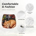 thumbnail image 6 of Lsque Sleeping Cat Flowers Printed Women's Running Shorts with Liner Pockets,Elastic Quick Dry Workout Athletic Gym Yoga Shorts,Womens High Waist Shorts-XX-Large, 6 of 9