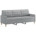 thumbnail image 4 of vidaXL Sofa with Footstool Upholstered Armchair Living Room 3-Seater Fabric, 4 of 5