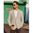 thumbnail image 4 of COOFANDY Men's Linen Blazer Jacket Lightweight Two Botton Sport Coat Slim Fit Business Suit Jacket, 4 of 6