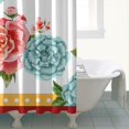 thumbnail image 4 of Pioneer Colorful Floral Shower Curtain for Bathroom Home Decor Bathtubs Waterproof Fabric Curtain with 12 Hooks 72x84in, 4 of 6