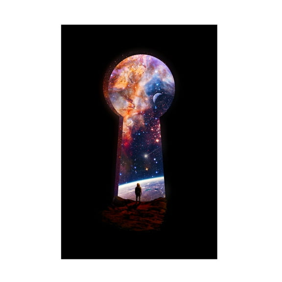 Canvas Wall Art - Francis Minoza 'Entrance' Wall Art for Living Room, Bedroom, or Office D?cor by Trademark Fine Art - 12 x 19 Inches