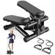 thumbnail image 1 of Sweetcrispy Mini escaleras con bandas de resistencia para hacer ejercicio en casa, máquina de ejercicios portátil para entrenamiento de cuerpo completo, capacidad de 300 libras, 1 of 4