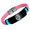 Pink, variant on Glow in the Dark Wolf Bracelet for Men Women, Inspirational Wolf Spirits Braided Silicone Wolf Head Viking Wristband, Wolf Fans Gift for Husband Dad Son Brother Norse Wolves King Luminous Jewelry