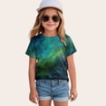 thumbnail image 2 of Toddler Girls Soft Cotton Short Sleeve T-Shirts 24 Months 2t 3t 4t 5t 6t 7t Kids Casual Summer Tops Crew Neck Basic Daily Wear Tees Gibobby,4-5 Years ,Dark Blue, 2 of 4