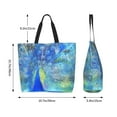 thumbnail image 5 of Naloa Peacock Tote Bag for Women Large Capacity Shoulder Bag for College Work Travel Shopping, 5 of 8