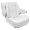 thumbnail image 3 of Wise 3127-784 Premier Series Mid Back Pontoon Helm with Flip Up Arm Rests, Brite White, 3 of 6