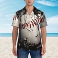 thumbnail image 2 of Naloa Baseball Breaking Glass Authentic Hawaiian Shirt, Men's Tropical Aloha Shirt for Summer Parties Vacations,3X-Large, 2 of 7