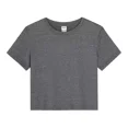 thumbnail image 3 of Giffimy Women's Grey Watercolor Pink Orange Daisy Wildflower Bouquet Graphic Short Sleeve Crop T-Shirt Comfort Crewneck XS-XL Top, 3 of 6