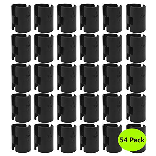Details about   20 pairs Wire Shelving Shelf Locking Clips Plastic Black 1" 25mm Tube Clip 
