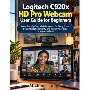 Logitech C920x HD Pro Webcam User Guide for Beginners: Learn Step-By-Step Walkthrough to Fix Blurry Focus Boost Microph (Paperback)