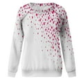 thumbnail image 4 of Azrian Deals Womens Shirts Valentine'S Day Sweatshirt Long Sleeve Pullover Tunic Tops Clearance, 4 of 6