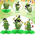 thumbnail image 3 of 9PCS Funny Pickle Party Decorations - Honeycomb Centerpieces, Table Decor, Cute Cartoon Cucumber Dill Vegetable Themed Party Supplies for Kids' Birthday & Baby Shower, 3 of 6