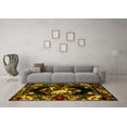 thumbnail image 3 of Ahgly Company Machine Washable Indoor Rectangle Medallion Yellow French Area Rugs, 5' x 7', 3 of 4