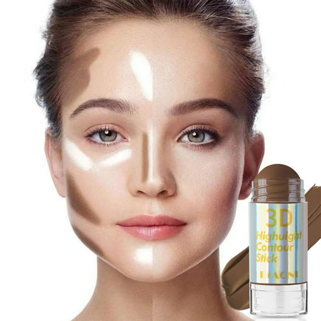 FcBaudy Contours Crèmes de Contour Format Portable Bâton de Réparation Adapté aux Débutants Mat Décorer les du Visage Barre de Contour