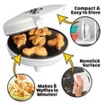 thumbnail image 3 of Waffle Wow Mini Máquina para Hacer Waffles con Dinosaurios 5 Dinosaurios Diferentes en Forma de 3D en Minutos, Desayuno para Niños, Adultos con Panqueques Geniales y Novedosos, Plancha Eléctrica Antia, 3 of 5