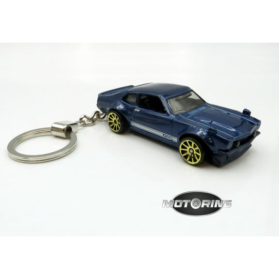 Ford Maverick Purple Blue Car Rare Novelty Keychain 1:64 Diecast