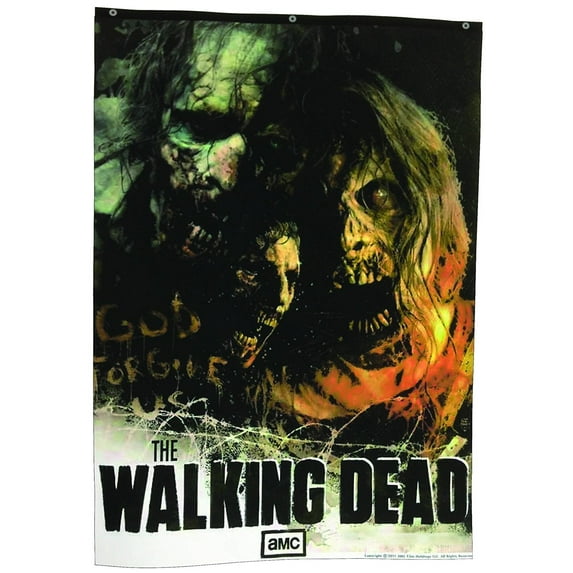 The Walking Dead AMC God Forgive Us Zombies Banner
