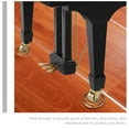 thumbnail image 3 of RomaMX 4pcs PIANO PIE PIEJAS PROTECTIVAS DE PISTA CREATIVA PIE DE PIES ANTI-SKID MATS PADS, 3 of 7