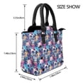 thumbnail image 2 of Lsque cool Skull colorful Pattern Leather Rivet Shoulder Bag – Elegant Genuine Leather & Microfiber PU Crossbody with Detachable Adjustable Strap, 2 of 5