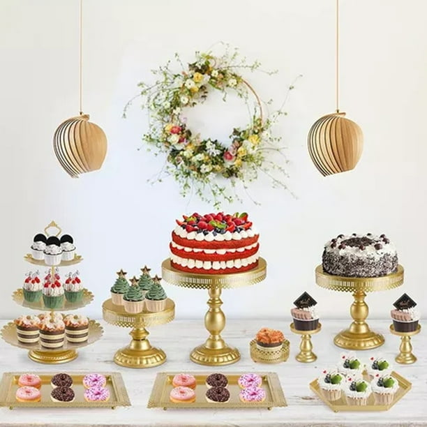 Fourchettes a gateaux dorees - lot de 4