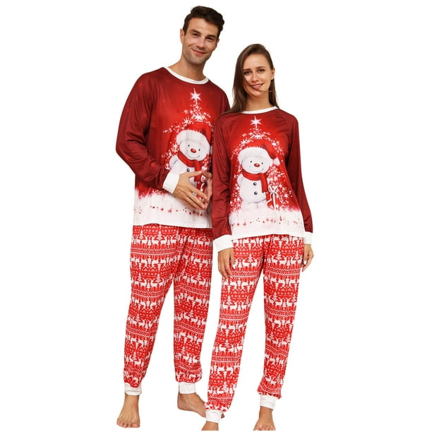 TIMIFIS Christmas Family Matching Pajamas Women Cotton Jammies Men Clothes  Sleepwear Long Sleeve Pjs for Family, Couples - Baby Days