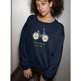 thumbnail image 2 of Daisy Bicycle Positive Quote Sweatshirt Women -Image by Shutterstock, Female Large, 2 of 4