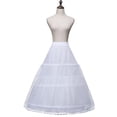thumbnail image 2 of CYYPLAS 3 Hoop with Netting Elastic Half Slip Bridal Petticoat Underskirt Women's, 2 of 7