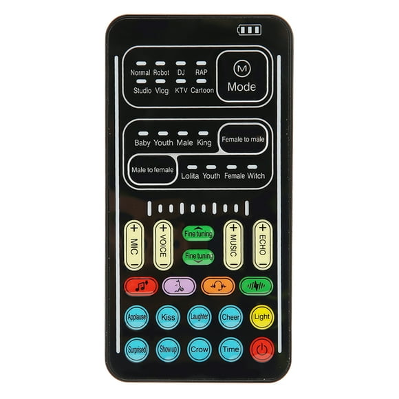 Cambiador de voz para PC, 450 mAh, 5 V, multifuncional, portátil, minitarjeta de sonido para teléfono móvil, ordenador, dispositivos de juego, edición en inglés I9