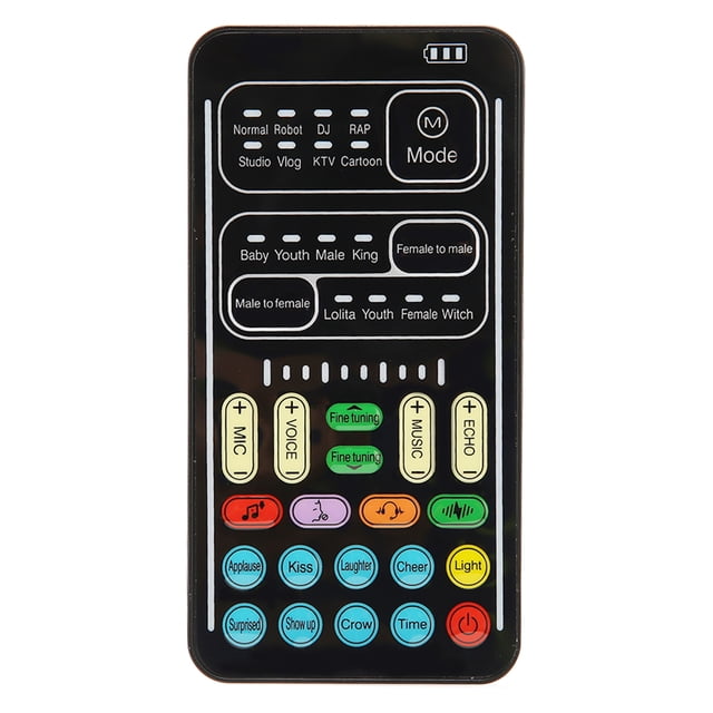 Cambiador de voz para PC, 450 mAh, 5 V, multifuncional, portátil, minitarjeta de sonido para teléfono móvil, ordenador, dispositivos de juego, edición en inglés I9