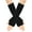 Black, variant on 2pack Women's Knitted Arm Warmers Half Fingerless Sleeves Soft Arm Sleeves for Autumn and Spring