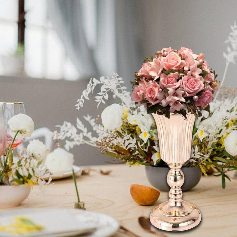 European Style Flowers Vase Metal Vase Table Centerpieces Dried