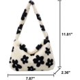 thumbnail image 4 of Bolso de mano esponjoso YONGSHENG para mujeres y niñas color difuso Tamaño 11,81*7,87*2,36, 4 of 5