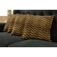 thumbnail image 2 of Ambesonne Chevron Throw Pillow Cover 4 Pack, Medieval Heraldry Motif, 18", Pale Brown, 2 of 6