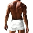 thumbnail image 5 of Oudasi Men's Quick-Dry Swim Trunks with Zipper Pocket - Stretchy Nylon & Elastane, Solid Color, Drawstring Waistband for Beach & Pool, 5 of 5