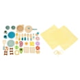 thumbnail image 2 of Wooden Play Food Set, Wooden Kitchen Utensils Play Set Simulated Scene Role Playing Bright Color   for Kids, 2 of 7