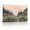 C, variant on XaaKee Canvas Art Prints Silent Valley Alpine Landscape Mountain Meadow Green Hills Pine Groves Meadow Flowers Overcast Sky Inner Framed 18*12Inch