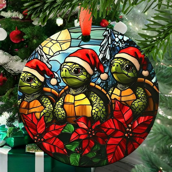 Turtles 12 Christmas Ornament, Holiday Tree Ornament, Gift for Mom, Love Day Home Decor, Festival Gift Ornament, Keepsake 2025