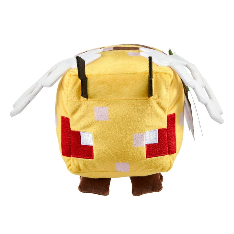 Minecraft Plush Angry Bee Toy, 8-inch Collectible Soft Doll
