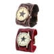 thumbnail image 1 of Reloj de pulsera con correa ancha, estilo punk, esfera grande, brazaletes de regalo, pulsera de hip hop, reloj de pulsera para , cumpleaños, negocios Marrón Duro Rojo Fernando reloj de pulsera, 1 of 8