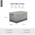 thumbnail image 2 of Waterproof Outdoor Deck Box Cover 62L x 30W x 26H Inch - All Weather Resistant Storage Bench Cover, 2 of 6