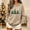 Beige, variant on Dolkfu Green Christmas Sweatshirts for Women Funny Long Sleeve Crew Neck Christmas Tree Star Fall Winter Sweatshirt Stylish Refreshing Relaxed Fit,M