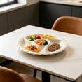 thumbnail image 6 of FEOLGEHLY 3PCS Round Plastic Plates, Divided Plates for Adults, Reusable Food Tray, Plastic Plates For Party, Plastic Dinner Plates with Compartments, for Home Travel & Outdoor 10 in (Beige), 6 of 7